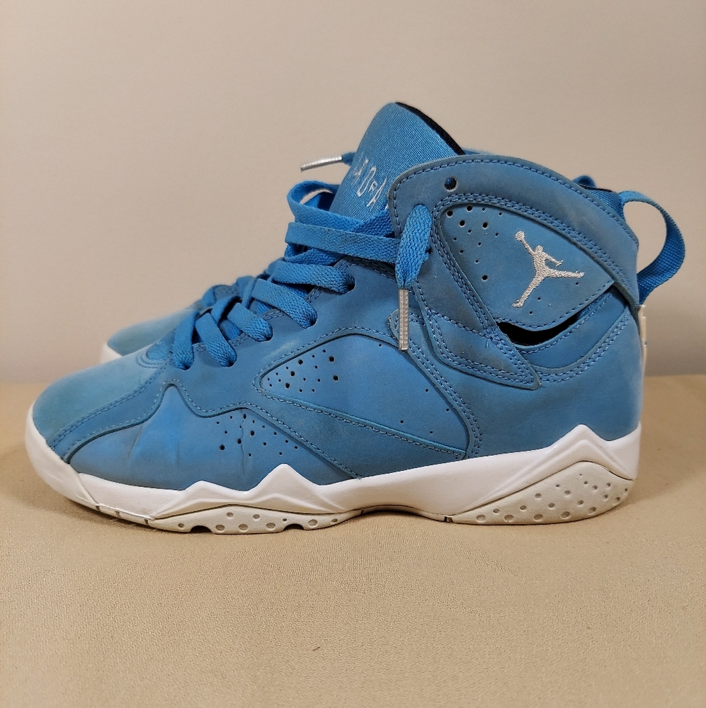 Nike Air Jordan 7 Retro BG Pantone University Blue 304774 400 Sz 5.5 Y